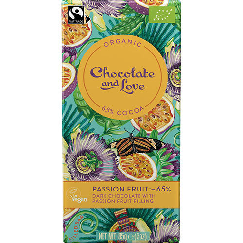 Choklad med fyllning av Passionsfrukt EKO från 