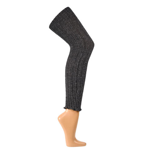 Overknee Benvärmare med Ull & Alpackaull - Antracit