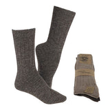 Alpacka Ullstrumpor Brun & Beige Tunna 2-pack