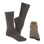 Alpaka Ullstrumpor Brun & Beige Tunna 2-pack | Strl. 39/42