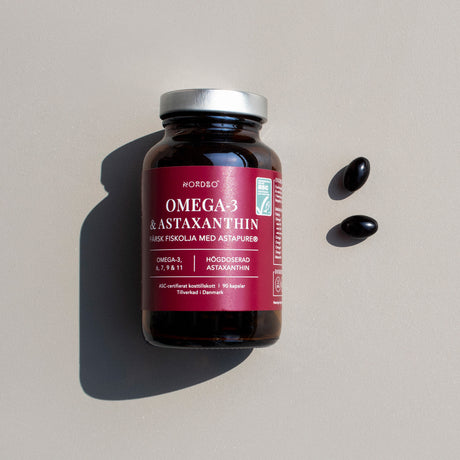 NORDBO Omega-3 & Astaxanthin | 90 kapslar