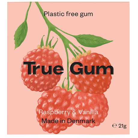 True Gum Tyggegummi | Hallon & Vanilj