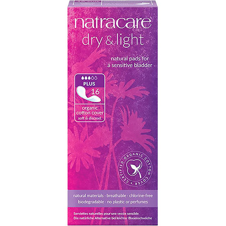 Natracare Dry & Light Plus Bind | 16 stk