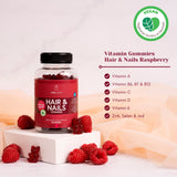 VitaYummy Hair & Nails Raspberry | 60 vingummin