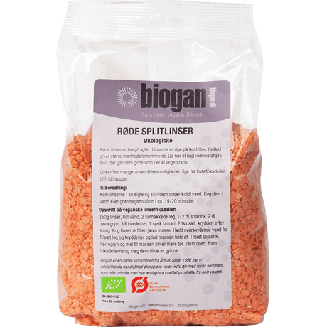 Biogan Röda Linser Ekologisk | 750 g