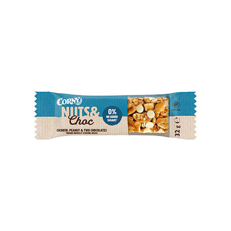 Nuts & Choc Cashew, Jordnöt & två choklad