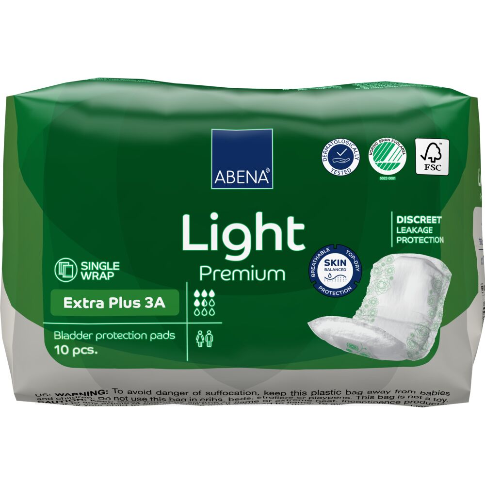 Abena Light Extra Plus 3A Inkontinensskydd | 10 st