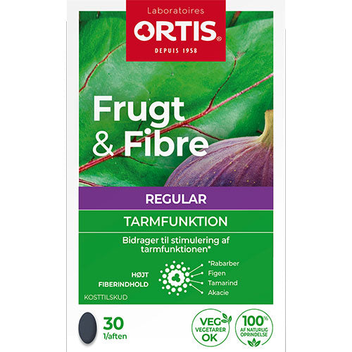Ortis Frukt & Fiber 30 tabletter
