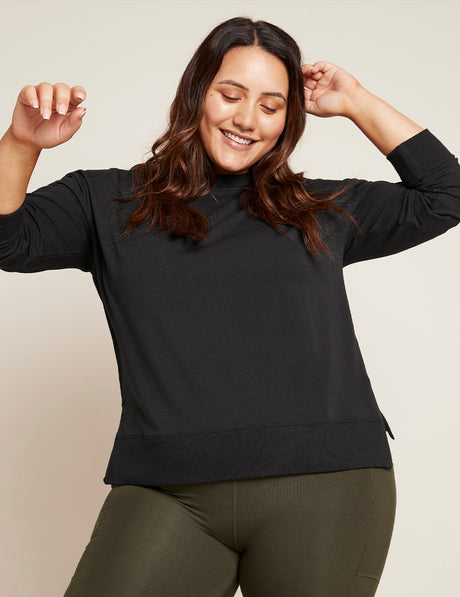 Bambu Crew Pullover Svart