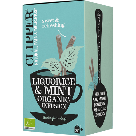 Clipper Lakritsrot & Pepparmynta Te Ekologisk | 20 påsar