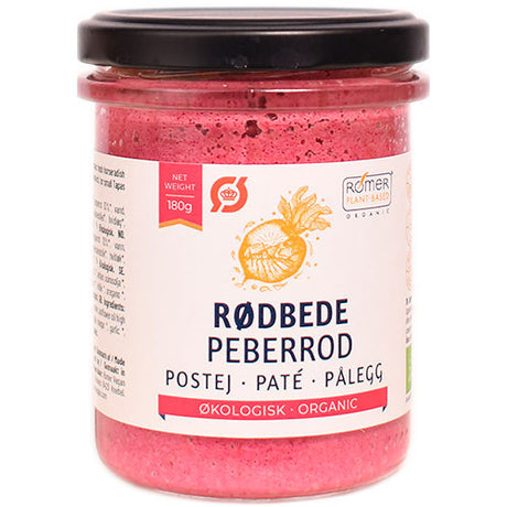 Rømer Rödbets- och Pepparrotspastej Ekologisk | 180 g
