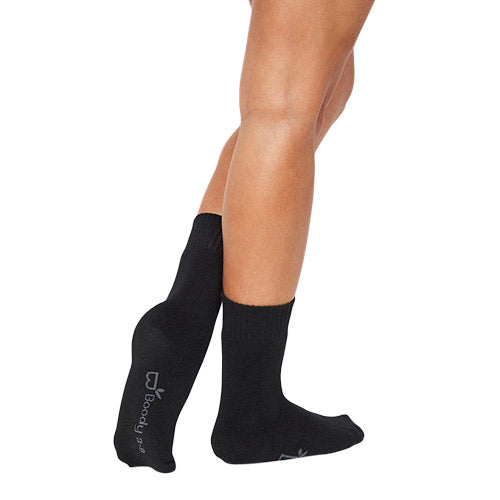 Women´s Crew Boot Socks sort str. 34-40