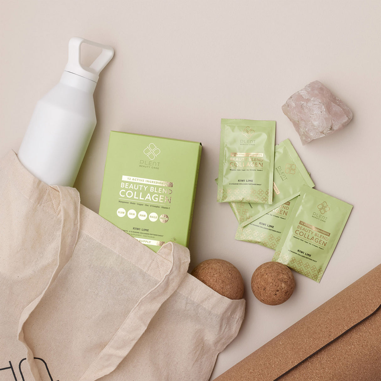 Plent Beauty Blend Collagen 30 x 5 g | Kiwi Lime