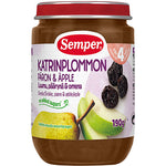 Semper Fruktpuré med plommon, päron & äpple 4 mån. | 190 g