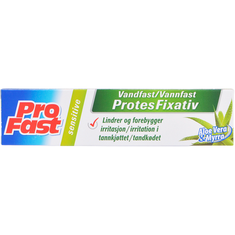 Sensitive Vattenfast Protesfixativ