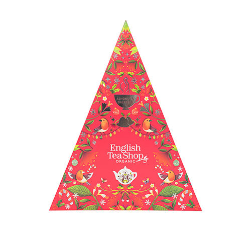 Triangulär julkalender röd Ø