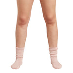 Boody Women´s Chunky Bed Sock | Dammig Rosa/vit Space Dye