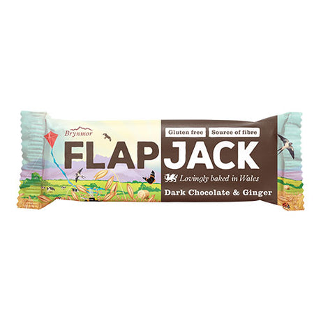 Flapjack med mörk choklad och ingefära