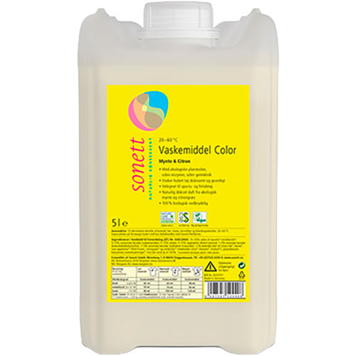 Sonett Tvättmedel Color Mynta & Citron | 5 liter