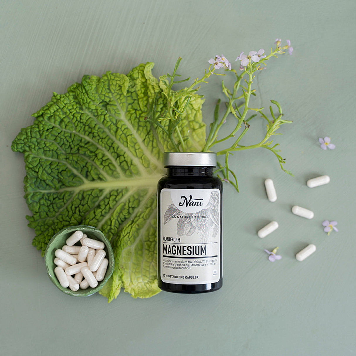 Nani Magnesium Organisk Växtform | 60 kapslar