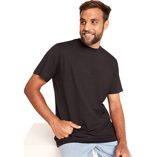 Men's Classic Crew Neck T-Shirt sort str. S