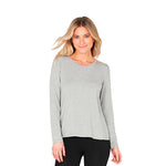 Boody Women´s Long Sleeve Round Neck T-shirt Grå | Stl. S