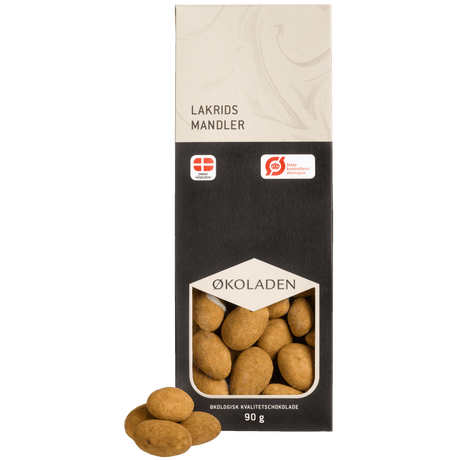 Økoladen Lakrits Mandlar | 90 g