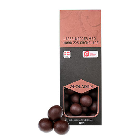 Hasselnötter M. 72% Mörk Choklad EKO