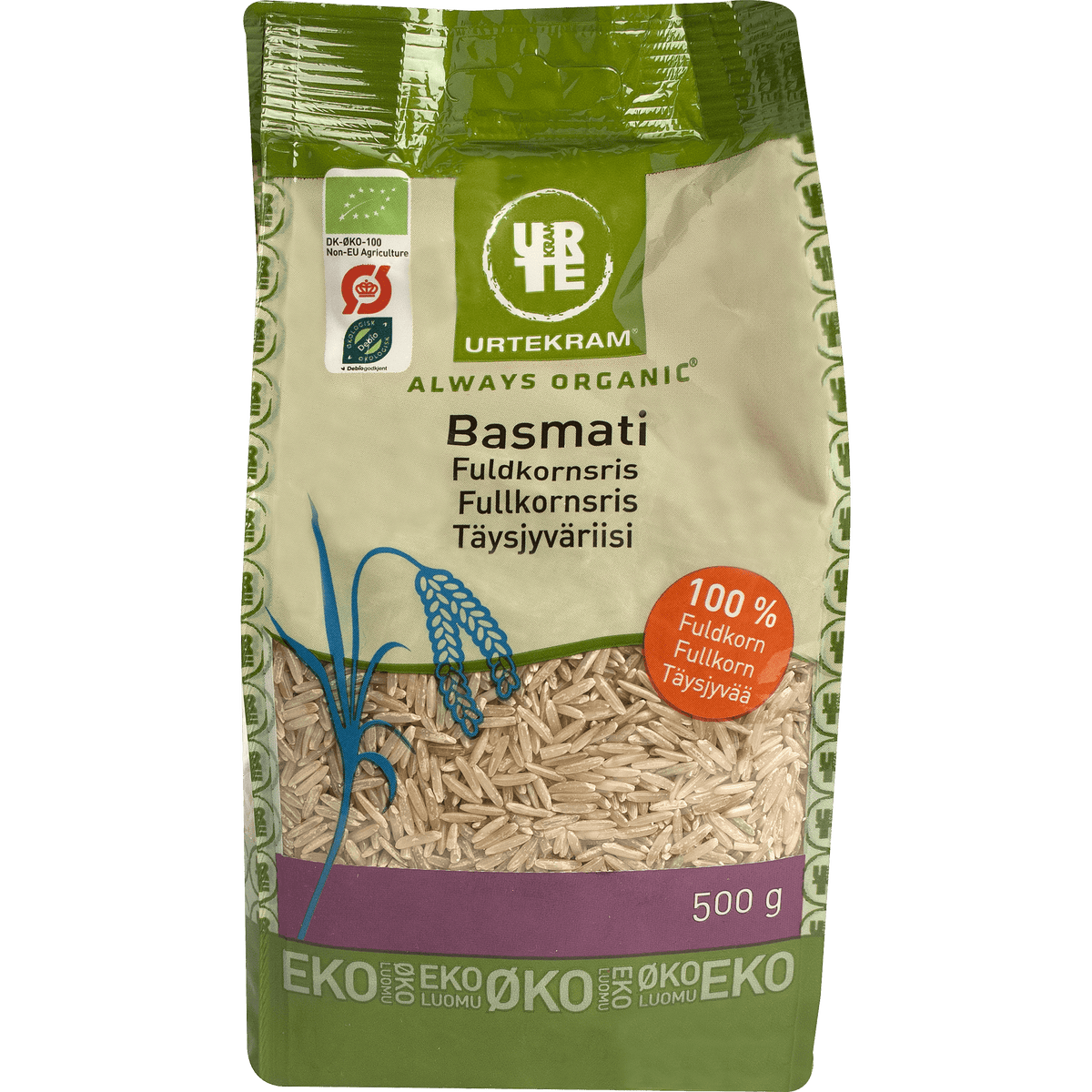 Urtekram Ris Basmati Fullkorn 500g Ekologisk | 500 g