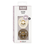 BIBS Colour Latex 0-6mån (Ivory/Dark Oak) 2 st