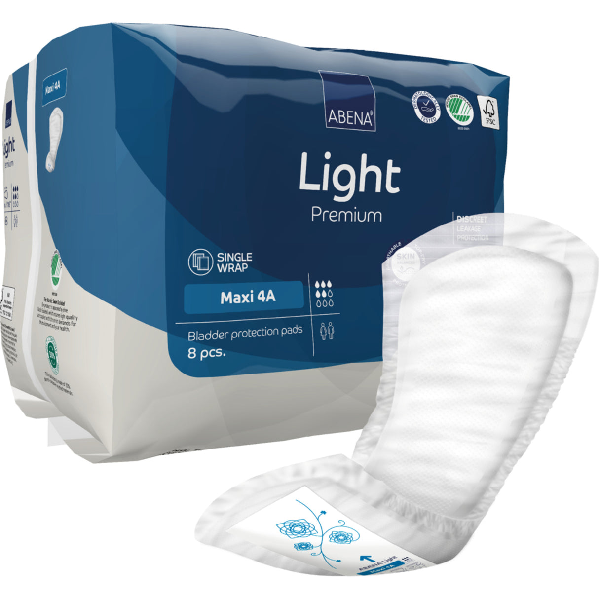 Light Maxi 4A, Kroppsformat Inkontinensskydd med tejp, Premium
