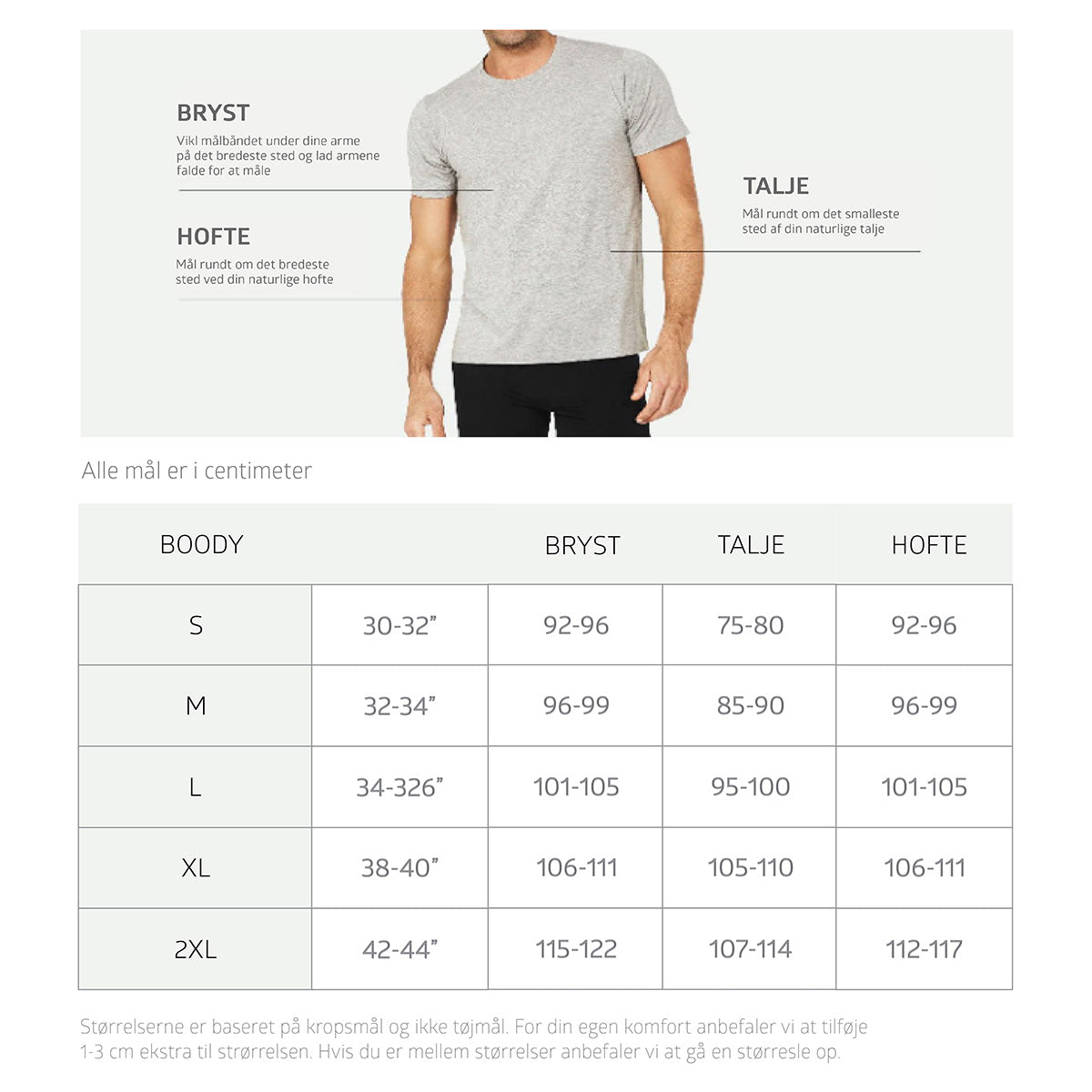 Bambu T-shirt Crewneck Herr Svart