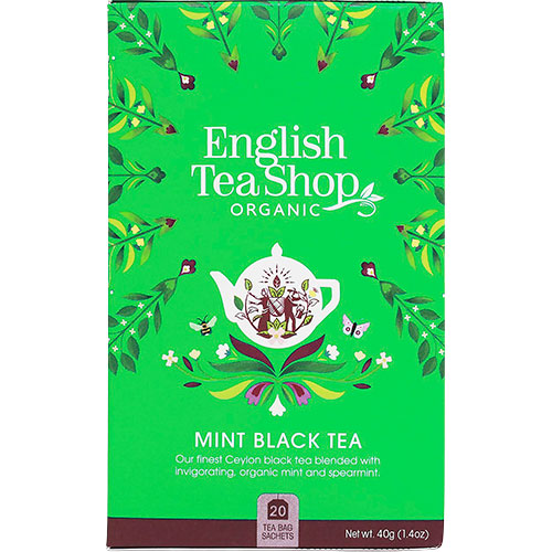 English Tea Shop Mynta Svart Te Eko | 20 påsar
