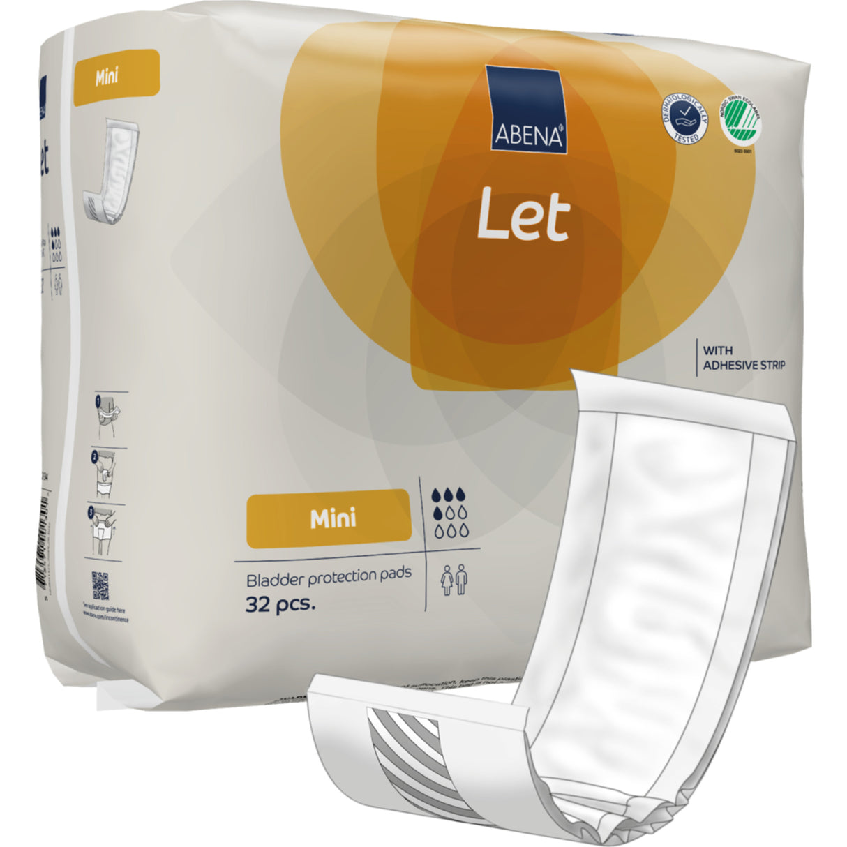 Light Mini, Kroppsformat Inkontinensskydd med tejp, Premium