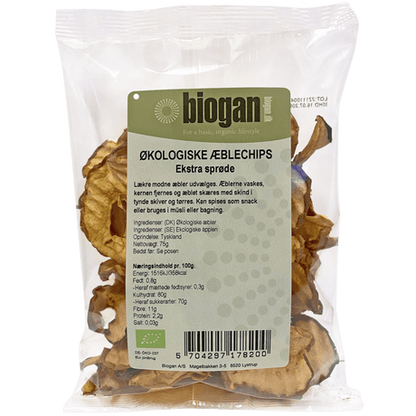 Biogan Äppelchips Ekologisk | 75 g