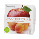 Clearspring Fruktpuré Ekologisk 200 g | Äpple och Aprikos