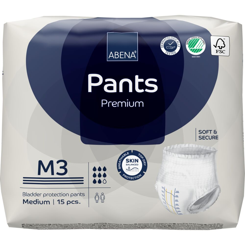 Abena Premium Pants Inkontinens M3 15 stk | Medium