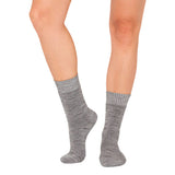Women´s Crew Boot Socks grå str. 34-40 