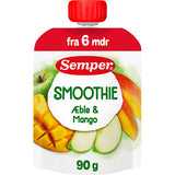 Semper Tropisk fruktsmoothie med mango & äpple från 6 mån. | 90 g