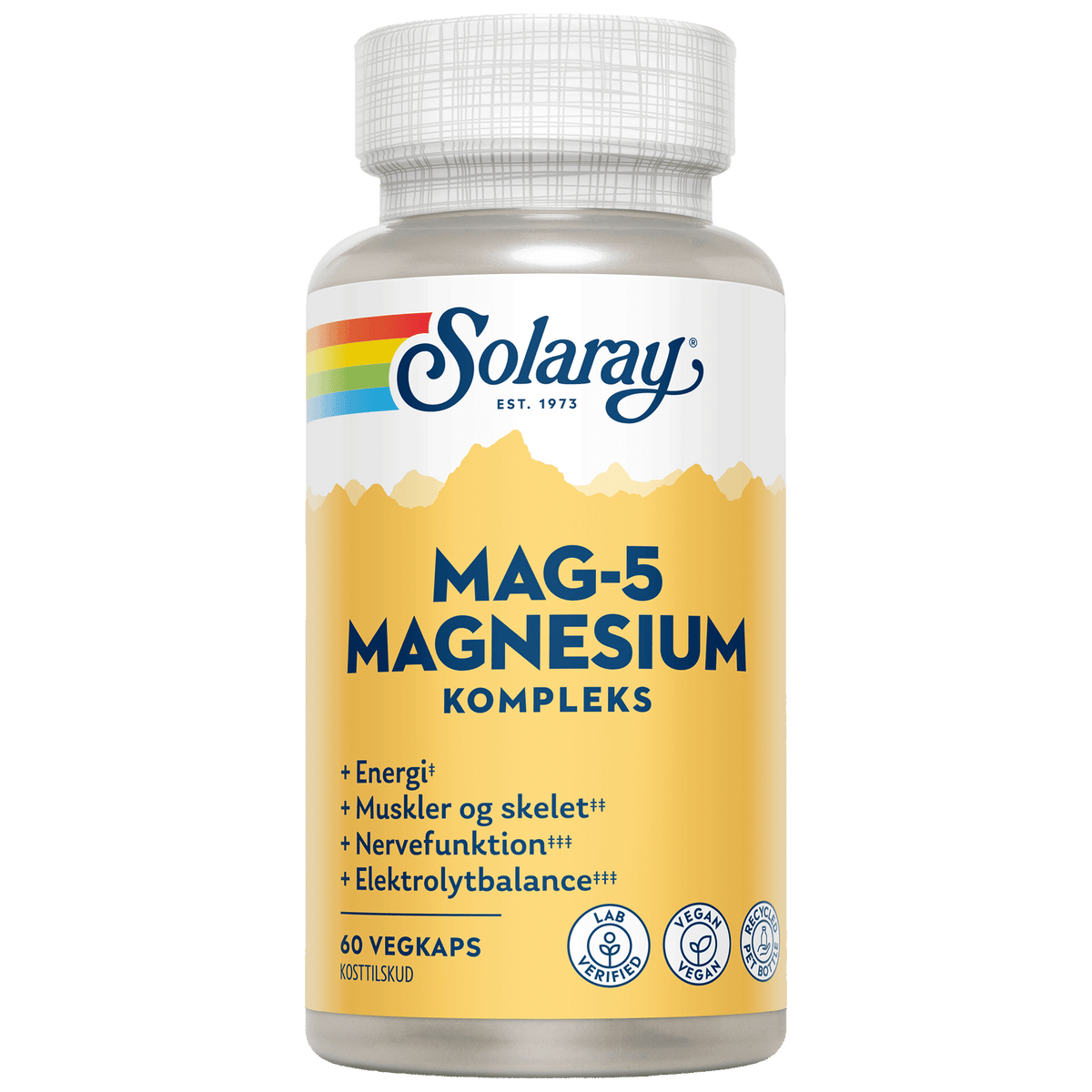 Solaray MAG-5 Magnesium Komplex | 60 kapslar
