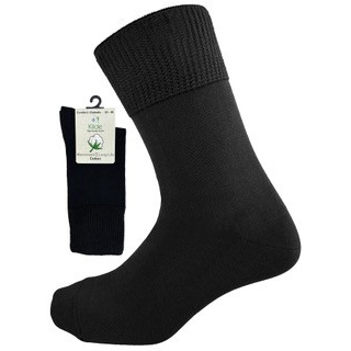Kilde & Co. Cotton - Diabetic & Comfort Sock Svart | Str. 39-42