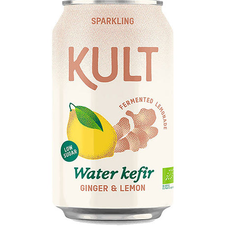 KULT Vattenkefir 33 cl | Ingefära & Citron