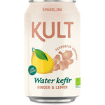 KULT Vattenkefir 33 cl | Ingefära & Citron