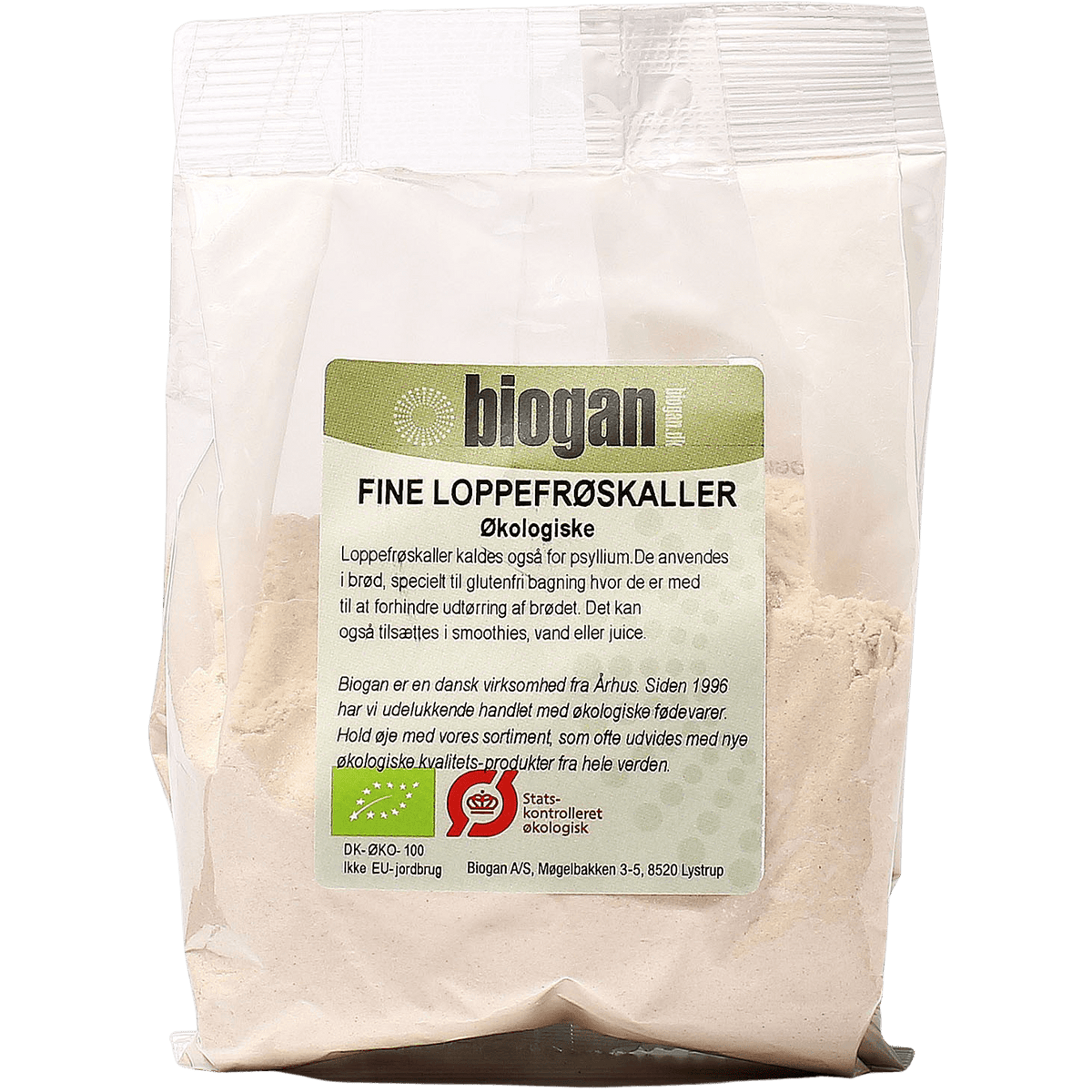 Biogan Loppfröskal Finmalt Ekologisk | 200 g