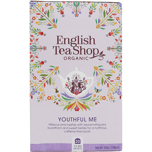 Köp English Tea Shop Youthful Me Tea, EKO 20 Påsar - Mecindo – Mecindo.se