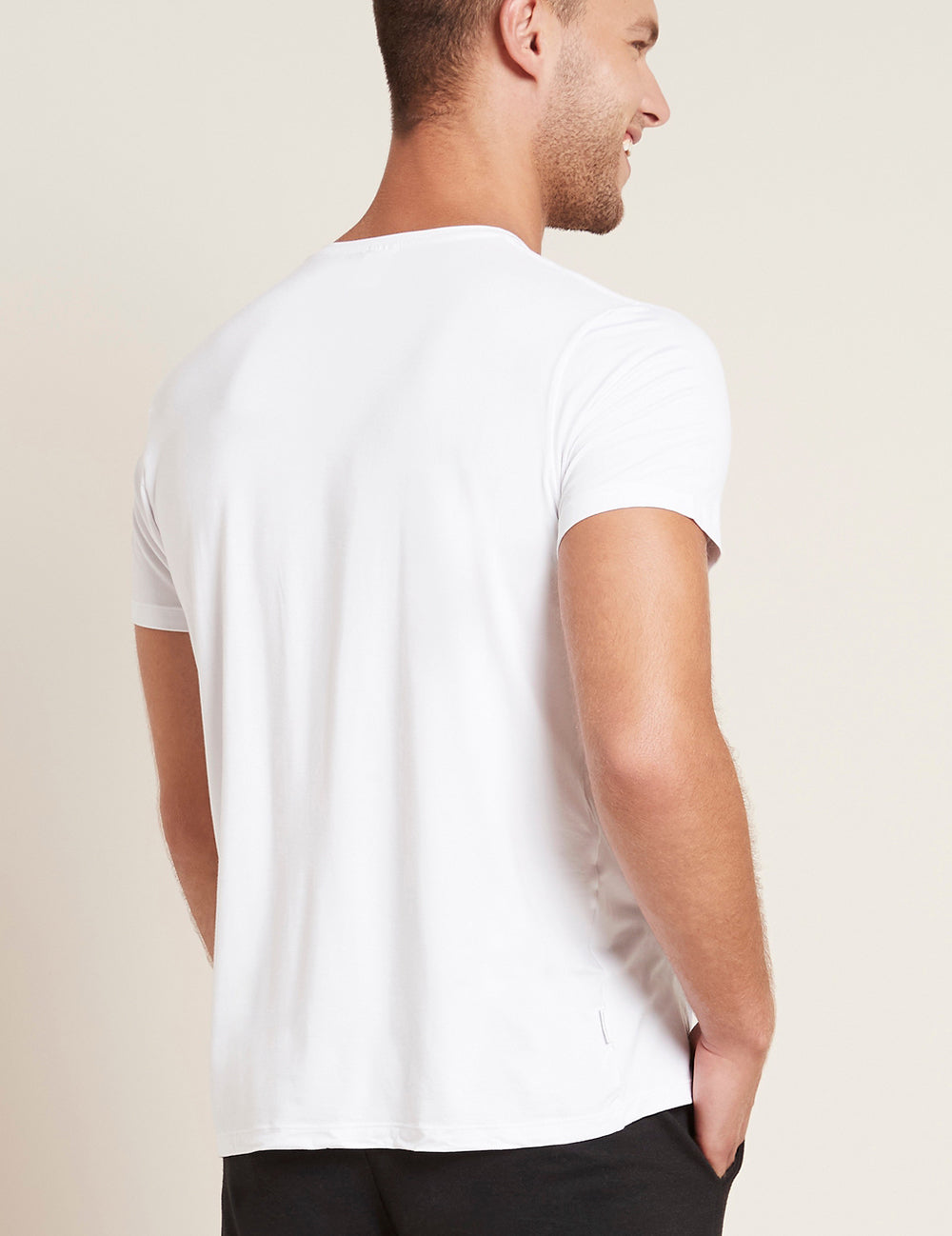 Bambu T-shirt Crewneck Herr Vit