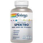 Solaray Spektro Multi-Vitamin uden jern og vit. K. | 200 kapslar
