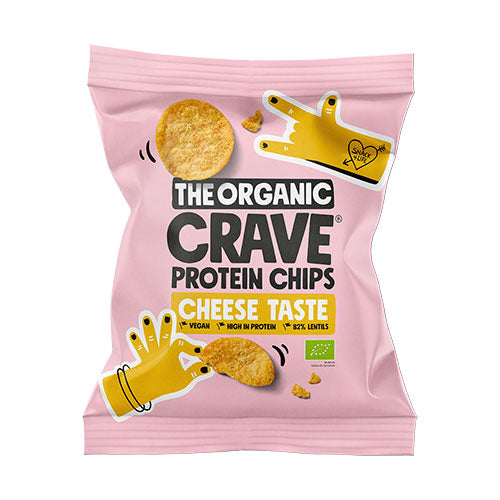 Veganska proteinchips med ost Ø