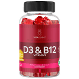 VitaYummy D3 & B12 Vitamins Raspberry | 60 st