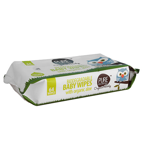 Baby våtservetter Aloe Vera Eko Biologiskt Nedbrytbar